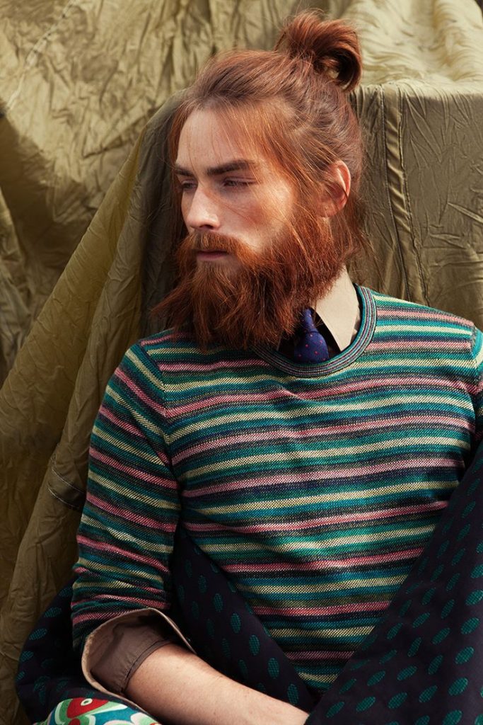 Look hipster homme, je porte une grosse barbe